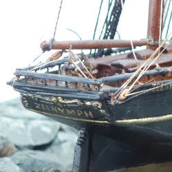 detail van het scheepsmodel